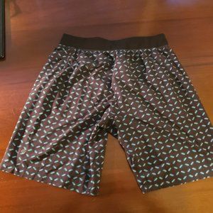 Mens Lululemon Shorts 10'' black and blue